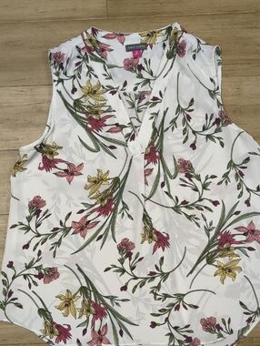 Vince Camuto Floral Chiffon Blouse, M